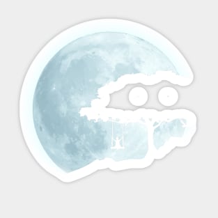 Swinging to the Moon Sticker